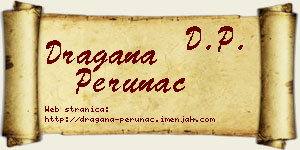 Dragana Perunac vizit kartica